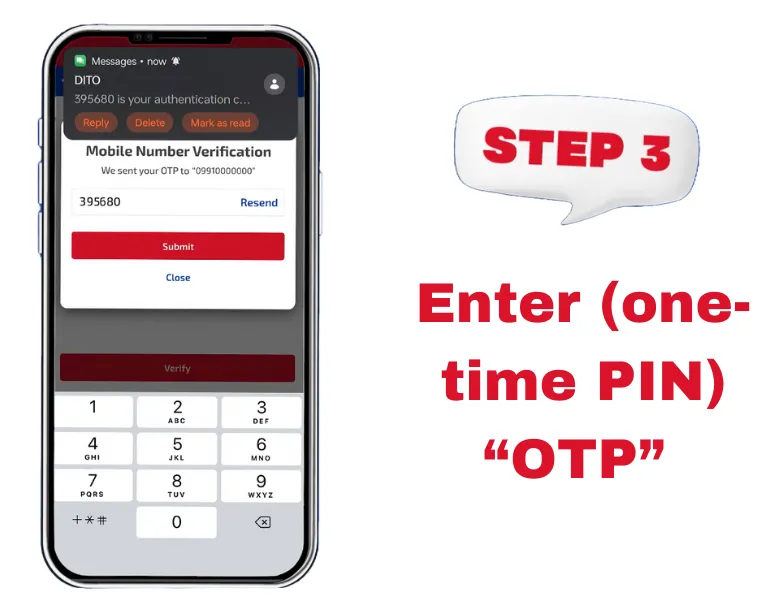 Dito SIM Registration via DITO app step4