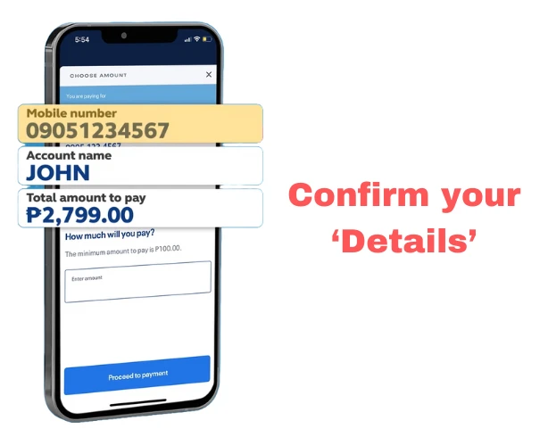 Globe Payment using Globeone app step-3